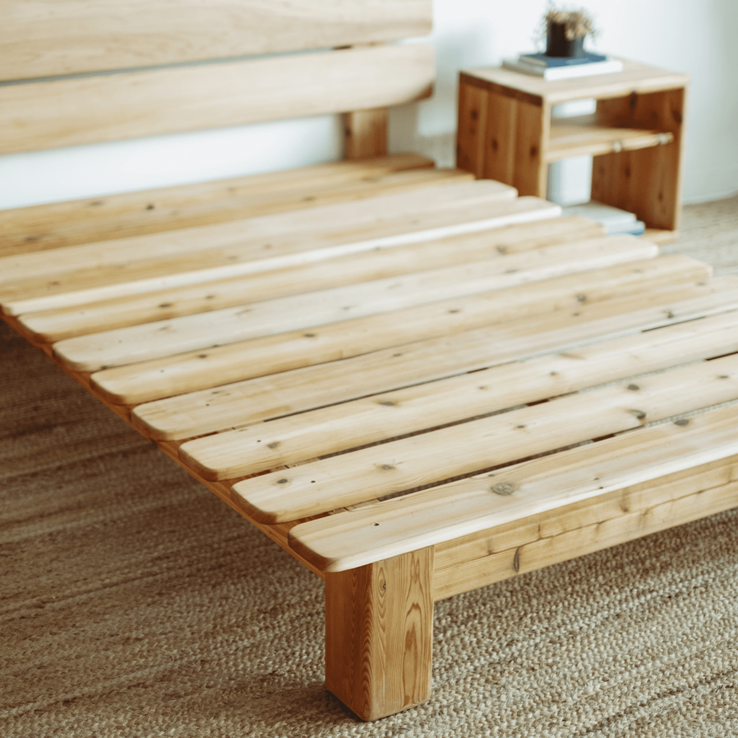 Handcrafted bed frame by Adriftwood